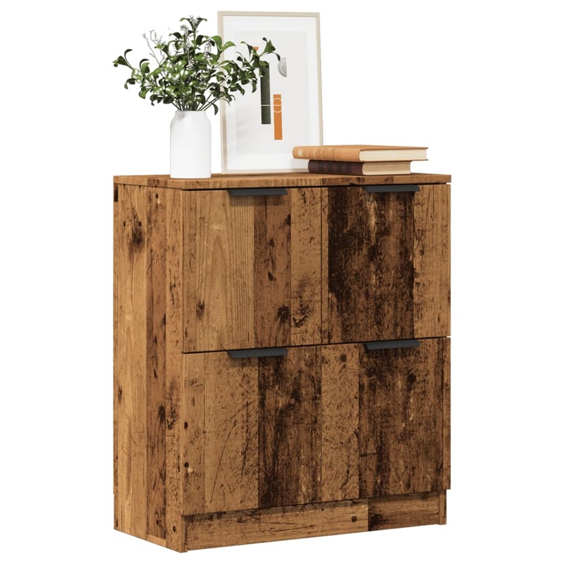 Buffet vieux bois 60x30x70 cm bois d'ingnierie