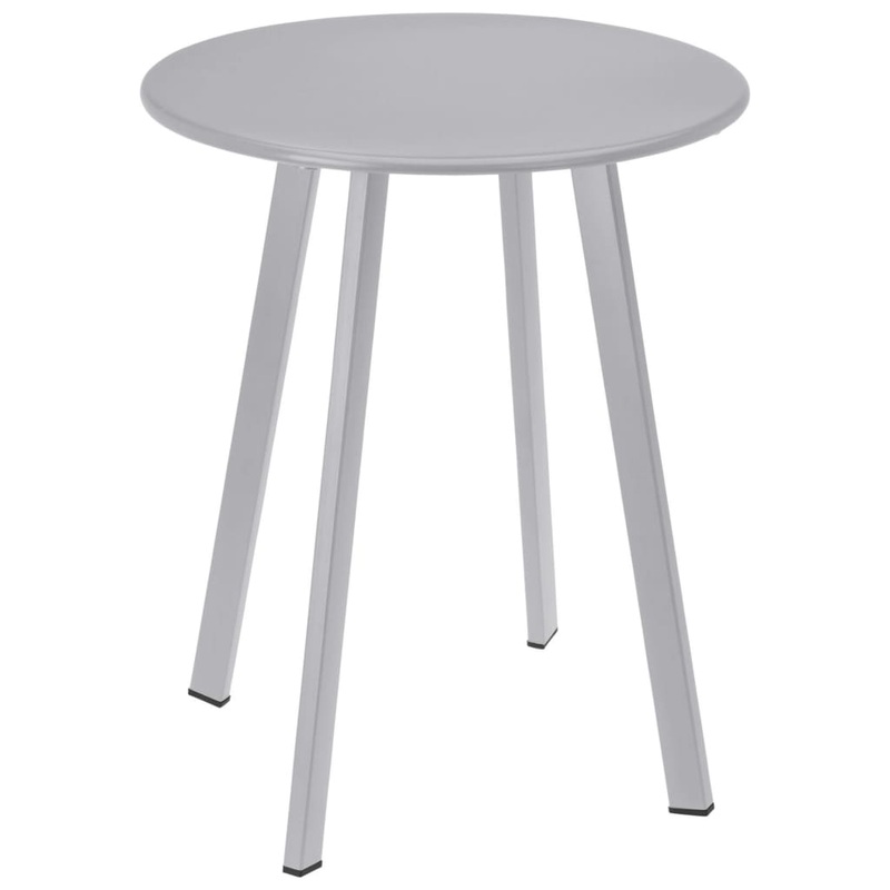 Table d'appoint 40x49 cm gris mat
