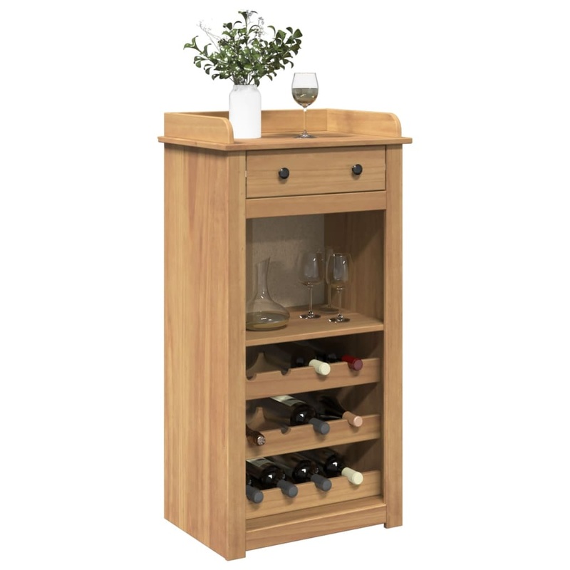 Armoire  vin Panama 57x40x111,5 cm bois de pin massif