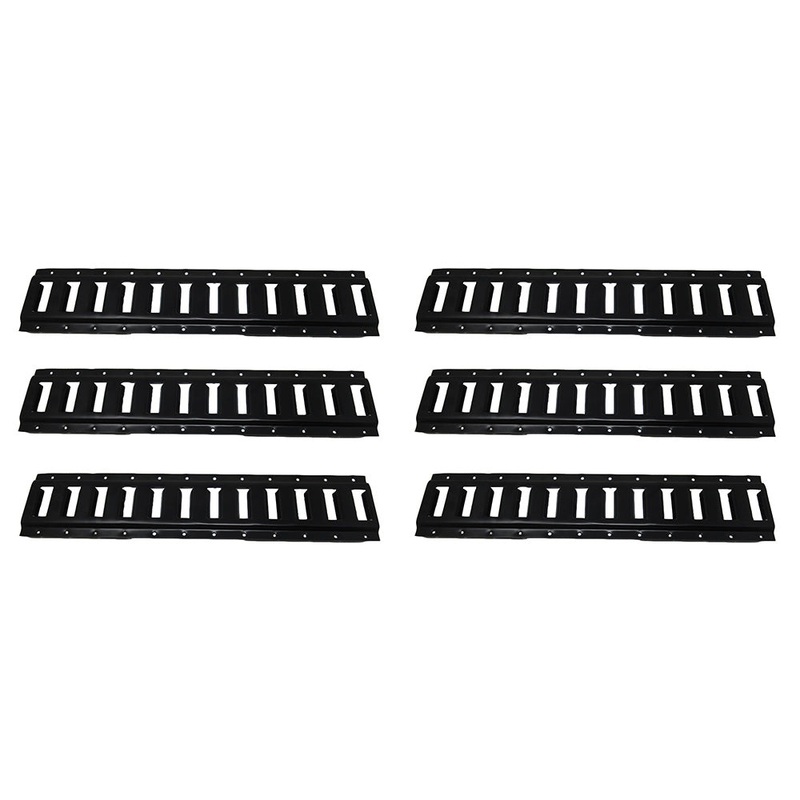 Set of (6) E Track Rail Tie Down Horizontal for Truck/Trailer (2' ETracK)