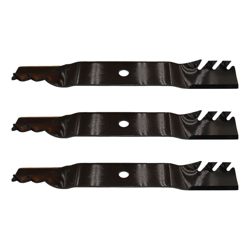 3 PK HD Mulching Blades 54" Fits John Deere 325 335 345 425 445 455 M115496