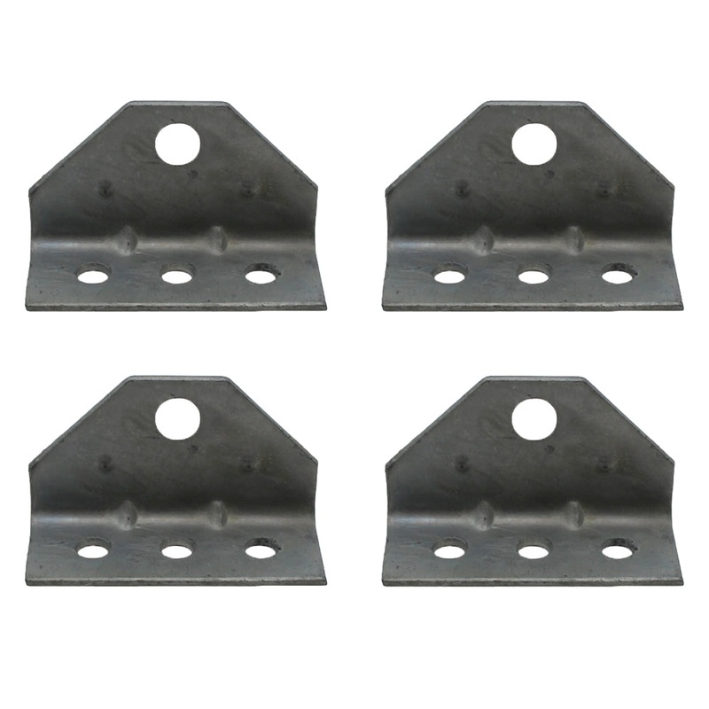 4 Brackets Top Angle Swivel Top for Boat Trailer Bunk Board Mounts