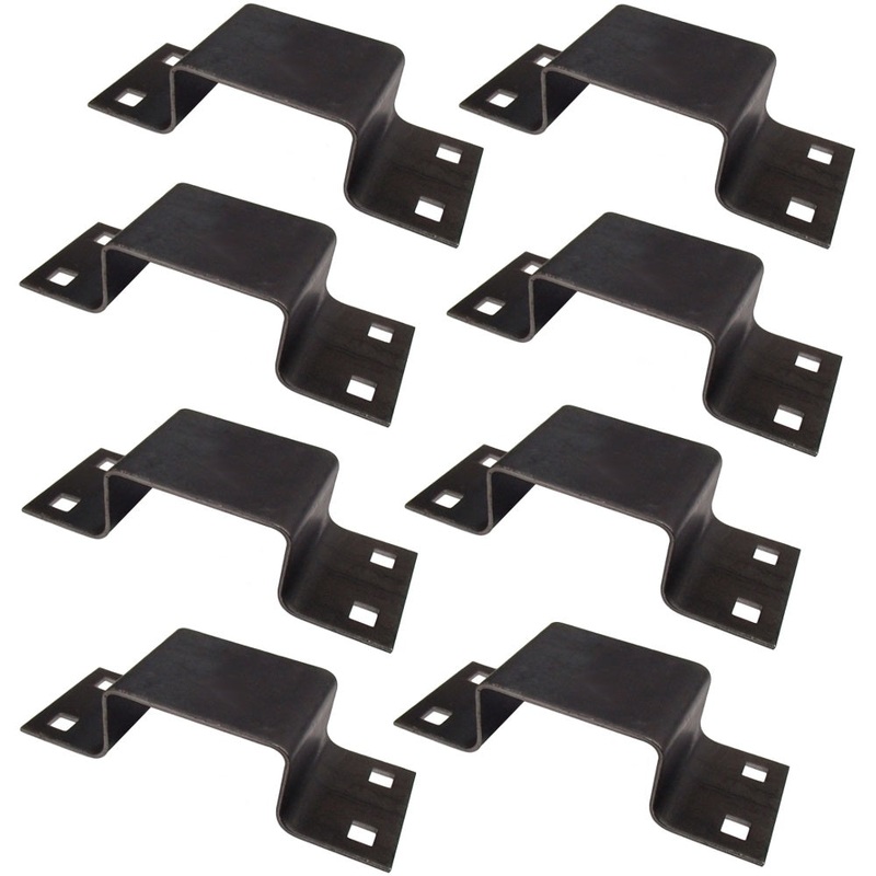 Set of 8 Bolt-On Stake Pockets B2373G for Trailers Stake Bodies Pickups