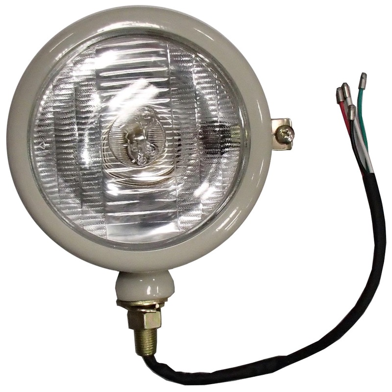 1100-6000 12V Gray Head Light Assembly Fits Ford 2N 8N 9N 600 800 NAA - Left Han