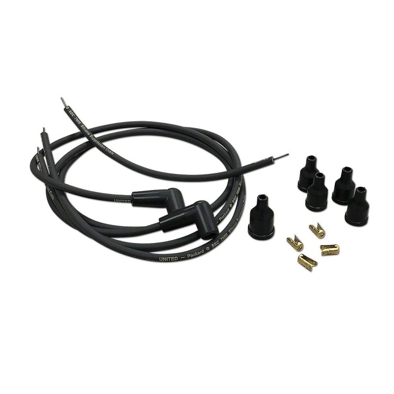 JDS4335 Spark Plug Wiring Set with 90 degree boots, 2-cyl. Fits John Deere