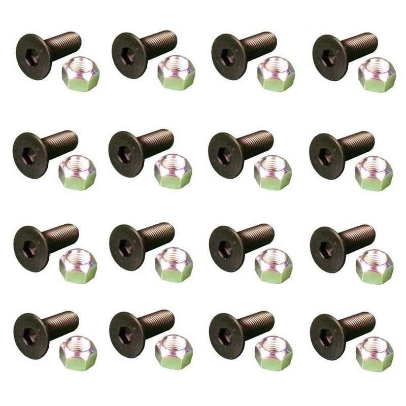 (16x) Screws & Nuts Fits CAT 5/8 x 2 " (1592953, 8T4778)