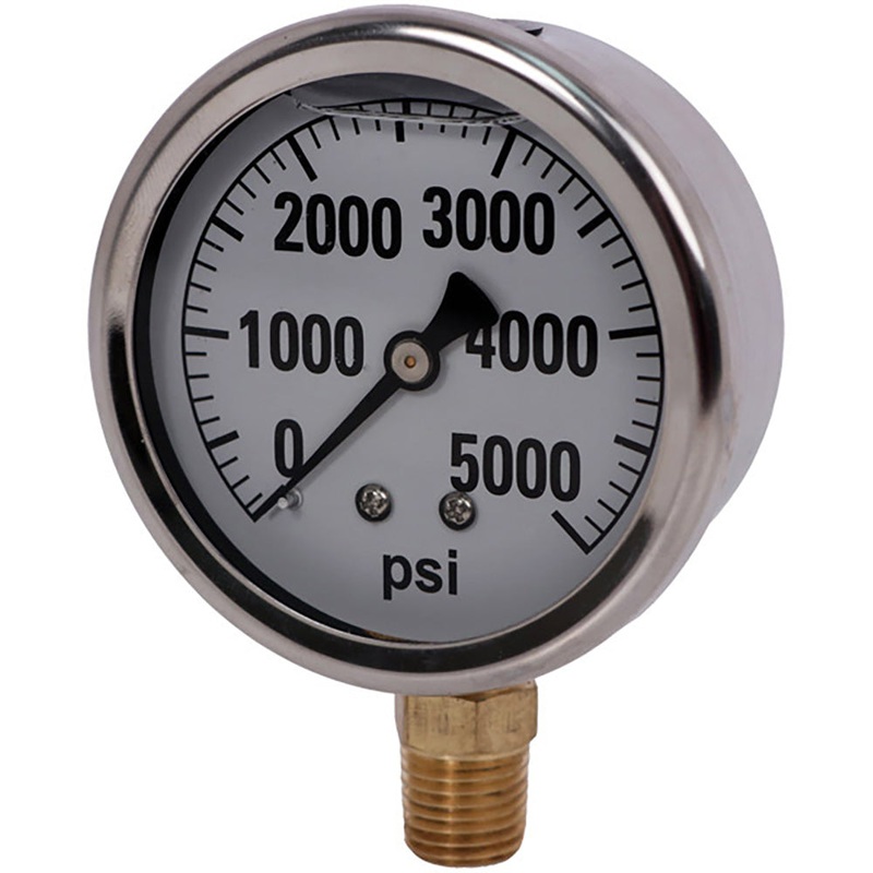 New Aftermarket Replacement 5000 PSI Pressure Gauge Liquid Filled 920-GG5000