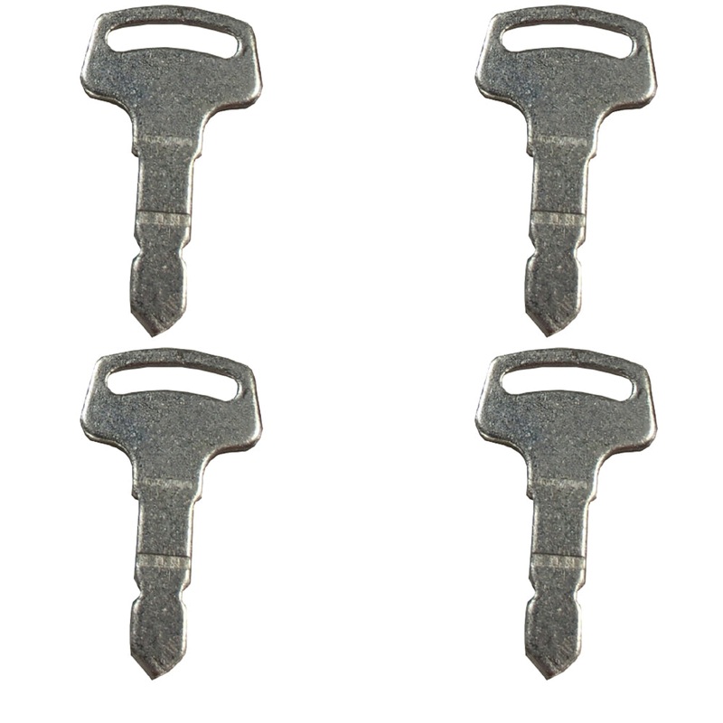 (4) Starter Keys Fits Kubota B3030 B3200 B3350 B7400 B7500 B7510 B7610 B7800