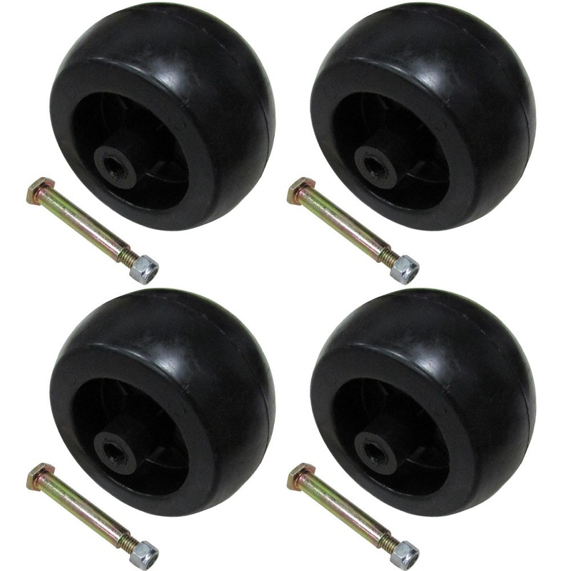 (4) Deck Wheels with Bolts Fits Craftsman 193406 133957 DYT4000 Riding Mower