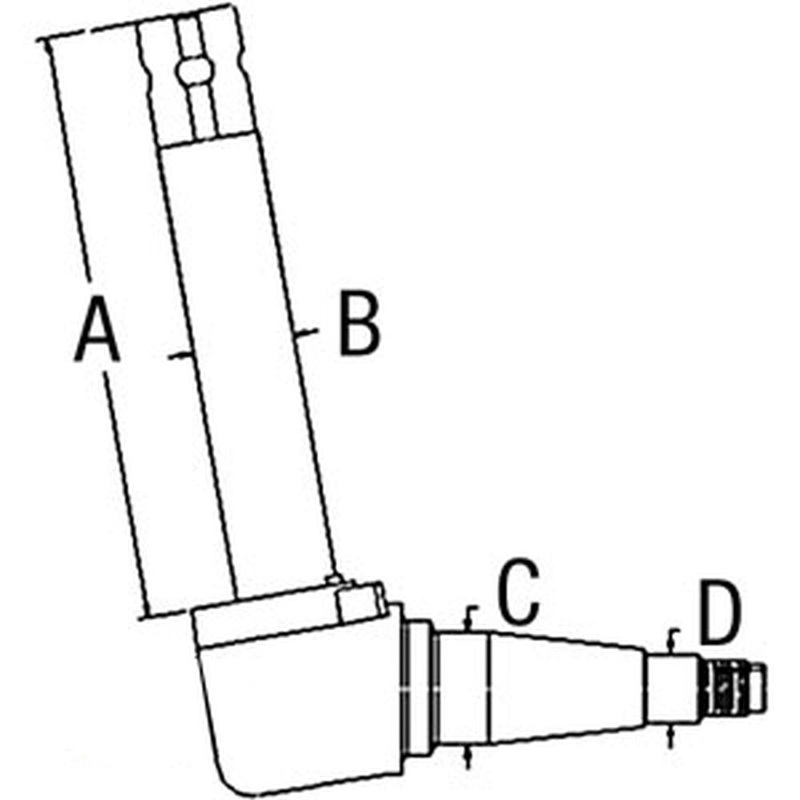 Right Hand Low Profile Spindle Fits 3430 3930 4130 4630 4830 5030 TN55 TN55D TN6
