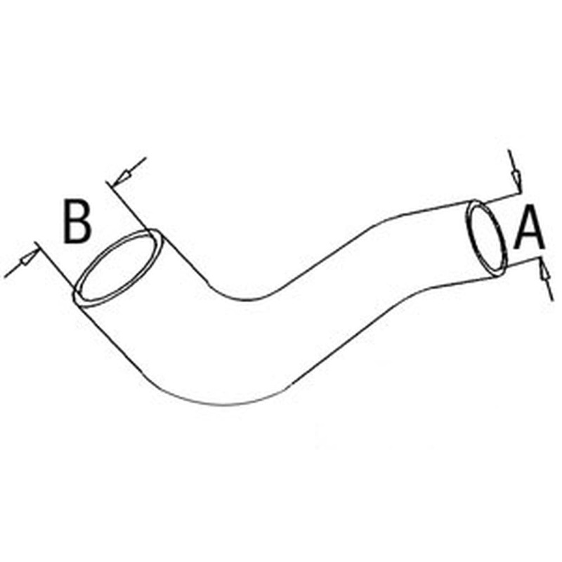 A-1438669R1 Upper Radiator Hose - Fits Case IH Tractors 274, 284