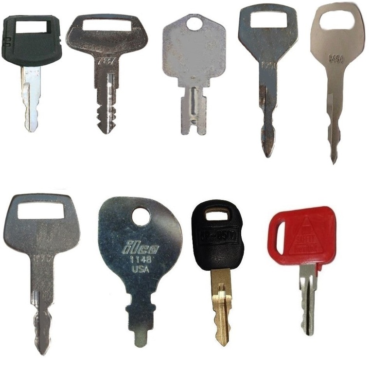 Set of 12 Keys For Heavy Equipment / Construction Ignitions