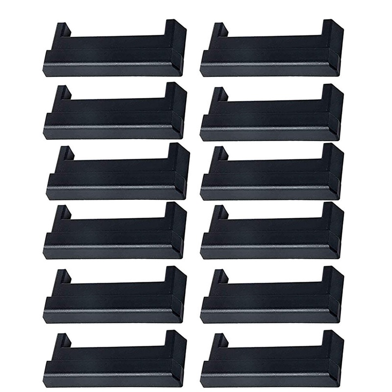 (12) Horizontal E-Track End Cap For Enclosed Trailer Cargo Van Truck Fat Bed