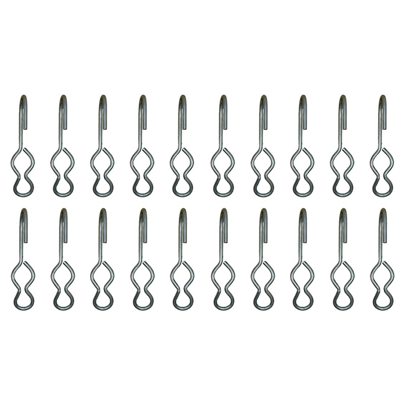 (20) SJ Hooks for Cargo Control Storage Rubber Rope Shock Cord Tarp Hook RRH-100