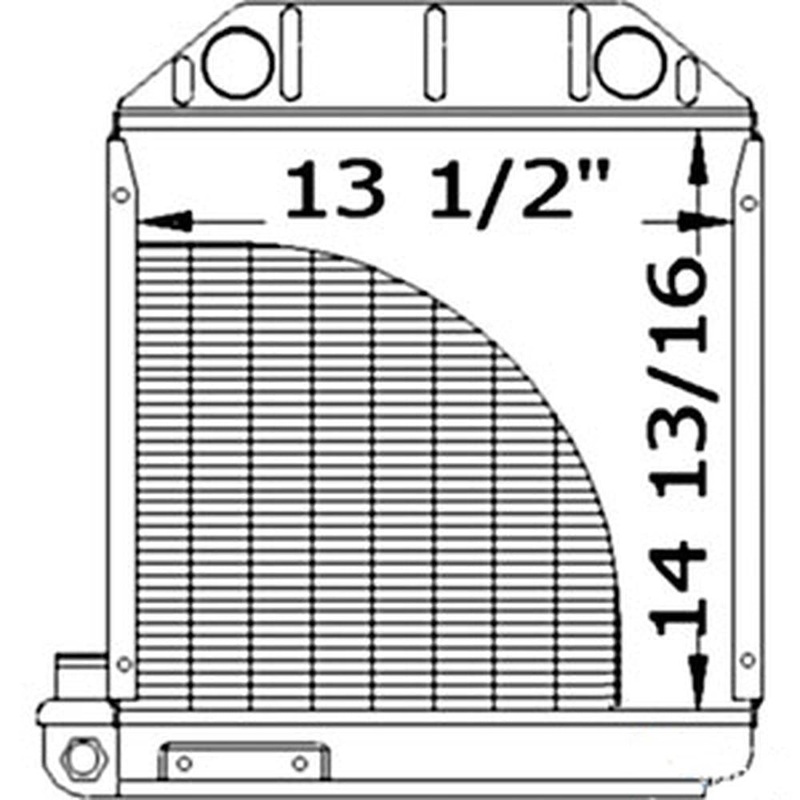 211110 Northern Radiator Fits Ford/New Holland FORDSON DEXTA 957E8005