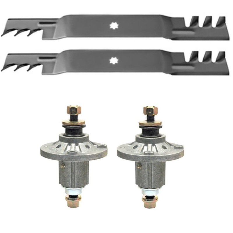 42" Spindle & Mulching Blades Fits John Deere LA100 LA110 LA120 102 105 115 125