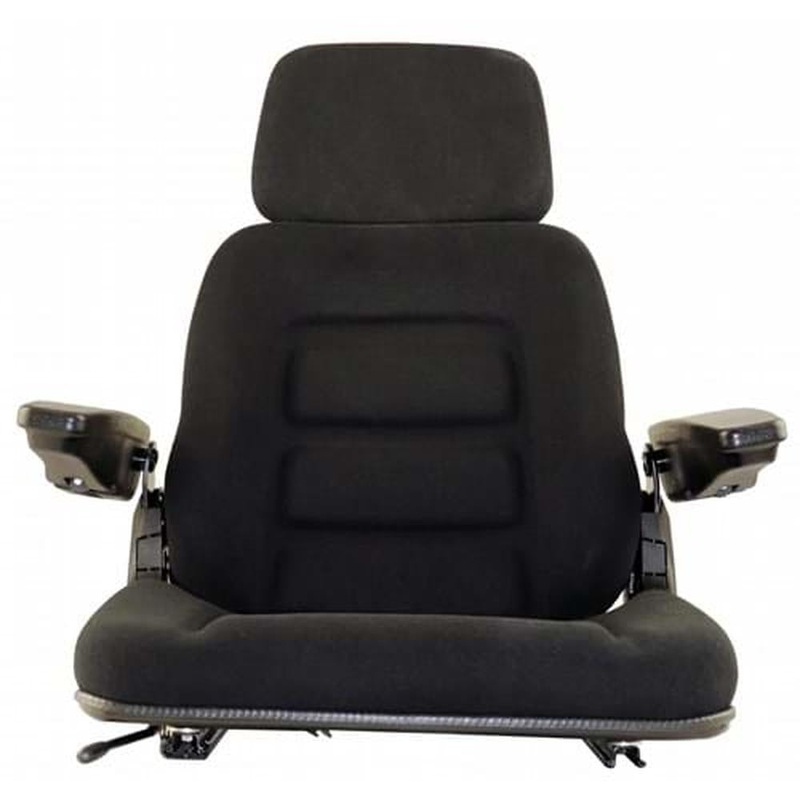 S830800 High Back Seat, Black Fabric Fits Deutz