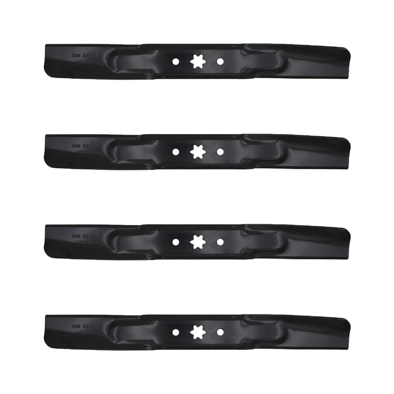 4 XHT HD Blades Fits Troy Bil Pony Bronco Colt XP Mowers 942-04308 With 42" Deck