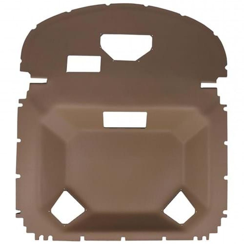 CR704H Main Headliner, Sailcloth Tan Vinyl w/ Formed Plastic Fits John Deere