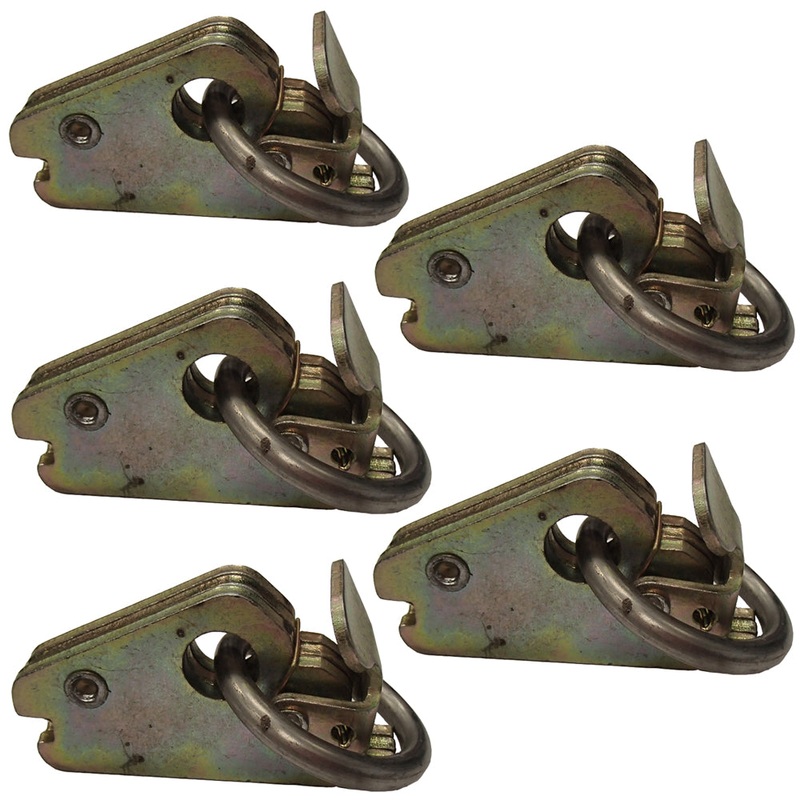 (5) E Track O Ring Fitting for Enclosed Trailer Toy Hauler Truck Cargo Tie Down