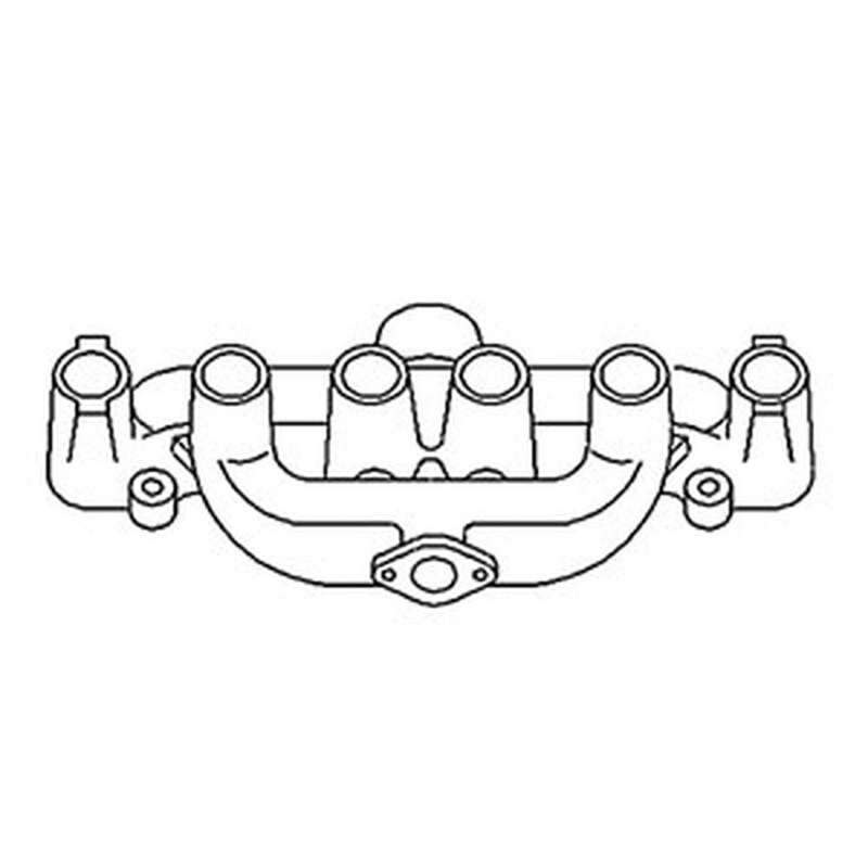 Exhaust Manifold Fits 170 175 D17 D17 Gas 257485 70257485 70257485-A