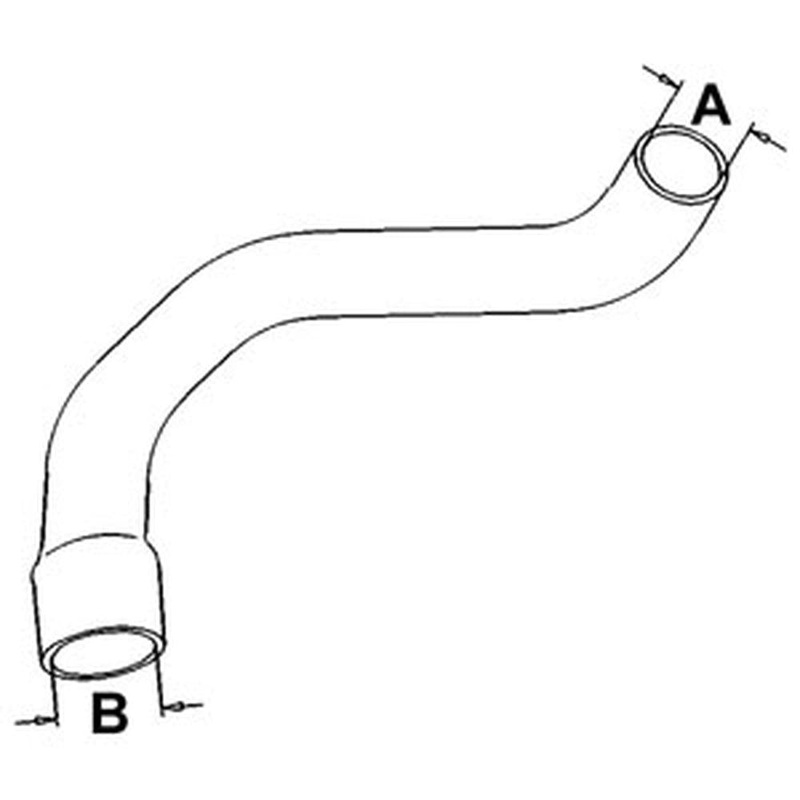 Radiator Hose - Lower Fits John Deere 4520 R43581