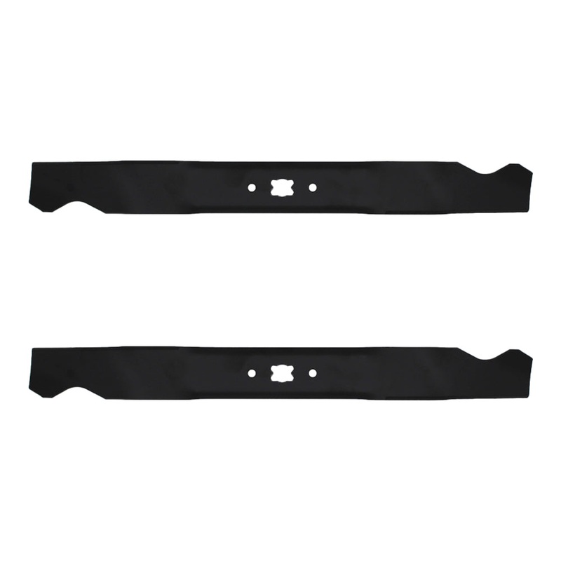 2-Pk Blades 742-0741 942-0741 198-049 for MTD 21" Push Mower Bowtie Center Hole