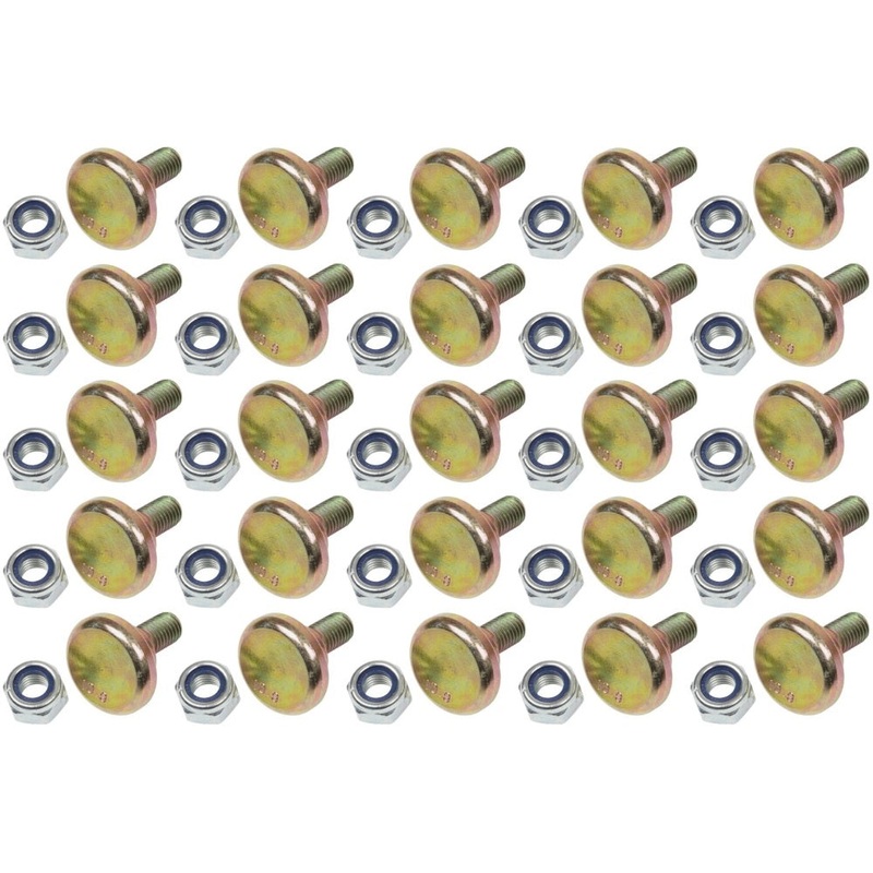 25 Pack Disc Mower Blade Bolts Nuts Fits Vicon CM165 CM167 CM1700 CM240 81160WN6