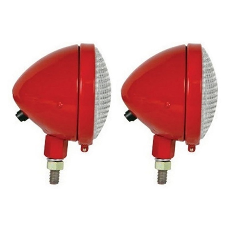 Head Light Pair 6v Fits FARMALL IH A B C H M AV BN HV MD MDV OS6 Fits Cub S