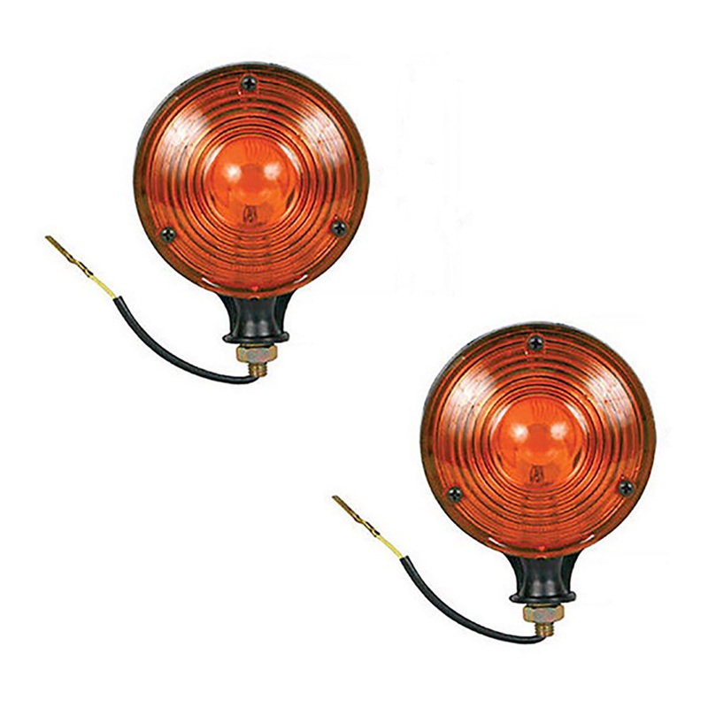 Amber Safety Warning Light Pair 12 Volt Fits Allis Chalmers