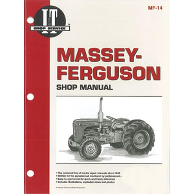 SHOP MANUAL Fits Massey Ferguson, Fits Massey Harris F40 MF35 MF50 TO35 MF204 MH