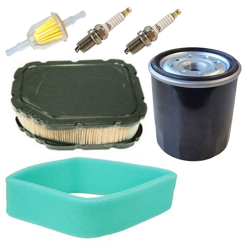 Engine Service Tune Up Kit fits LTX1050 RZT50 Air Oil & Fuel Filter Spark Plugs