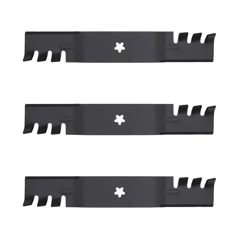 Three (3) New Aftermarket Replacement Toothed Mulching Blades 532 18 72-55