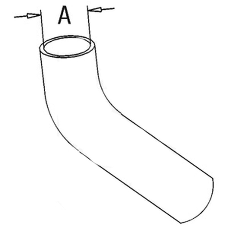 194299M1-1 1.625" Upper Radiator Hose Fits Massey Ferguson 135 2135 230 235