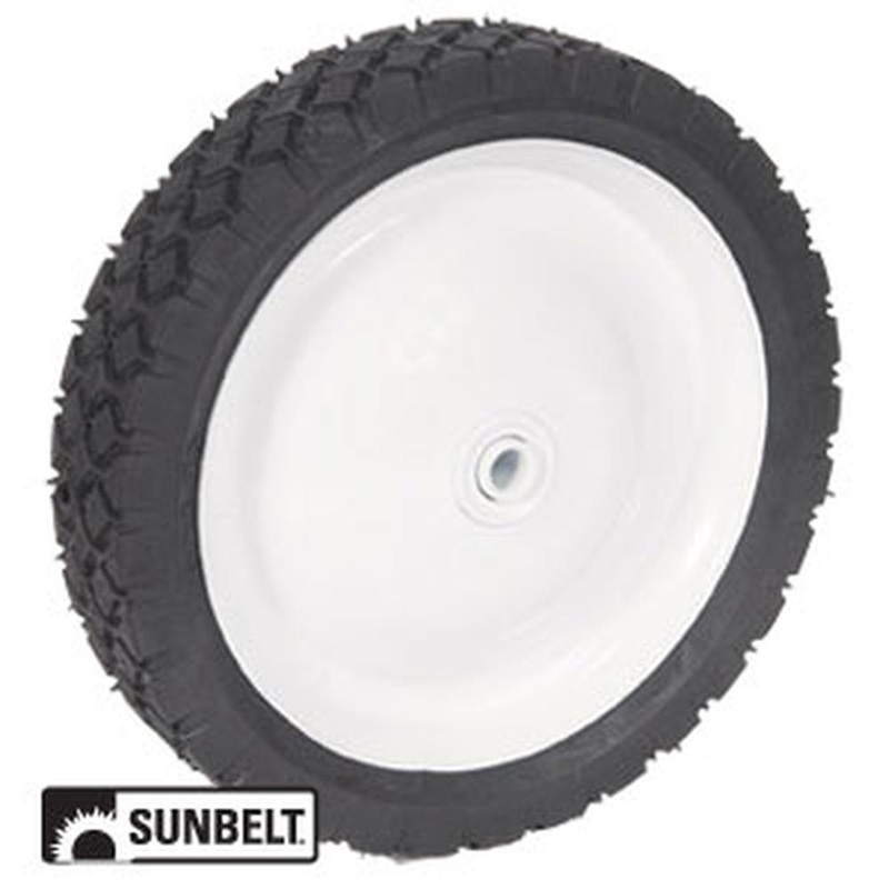 B1SB2986 WHEEL-DECK, 9X1.75, DIAMOND, STEEL-WHITE