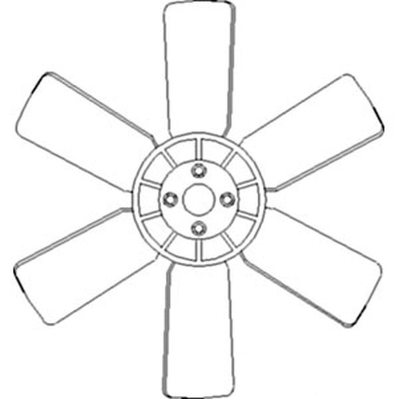 6 Blade Fan Fits 1900 SBA145306270