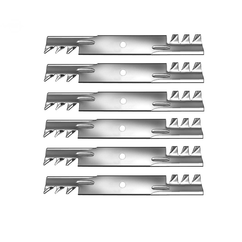 (6) Zero Turn Mower 61'' Deck Mulch Blades - Tiger Fits Cub & Tiger Fits CAT For