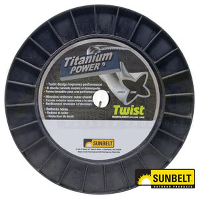 B153095 Titanium Power Trimmer Line, .095" twist