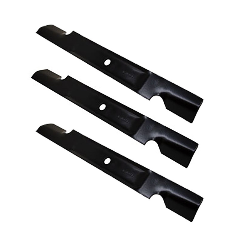 Three (3) Notched Mower Blades Fits Exmark Quest with 54" Deck Fits XHT B1TR3201