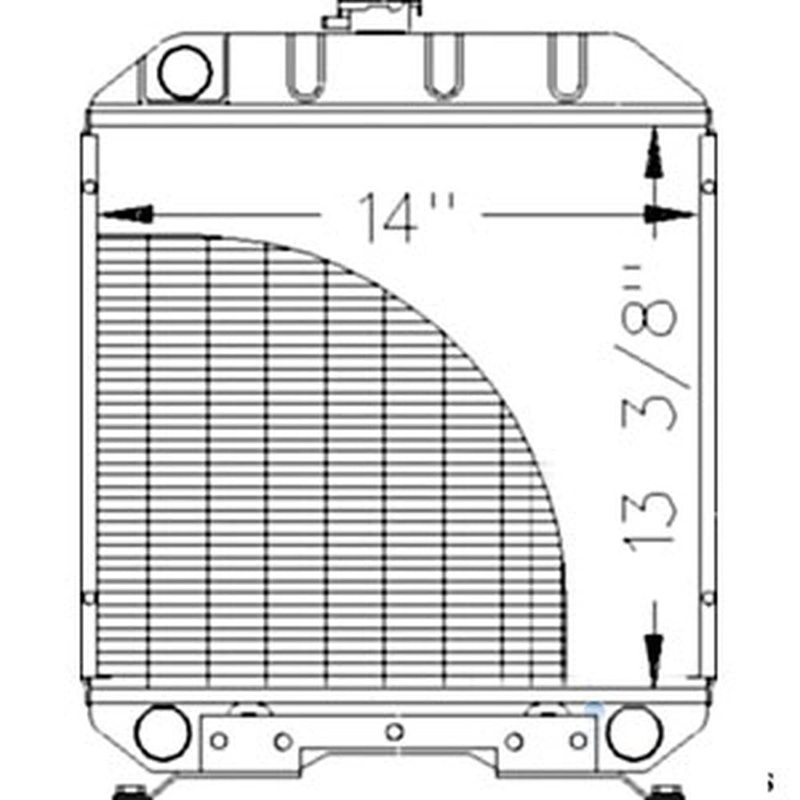 A-SBA310100610 Radiator - Fits Ford/New Holland 1120, 1215, 1220