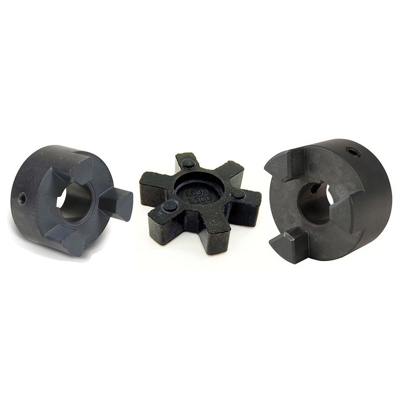 Set of 7/8" & 3/4" Couplers & Rubber Insert Replacement L075 L-Jaw Couplers