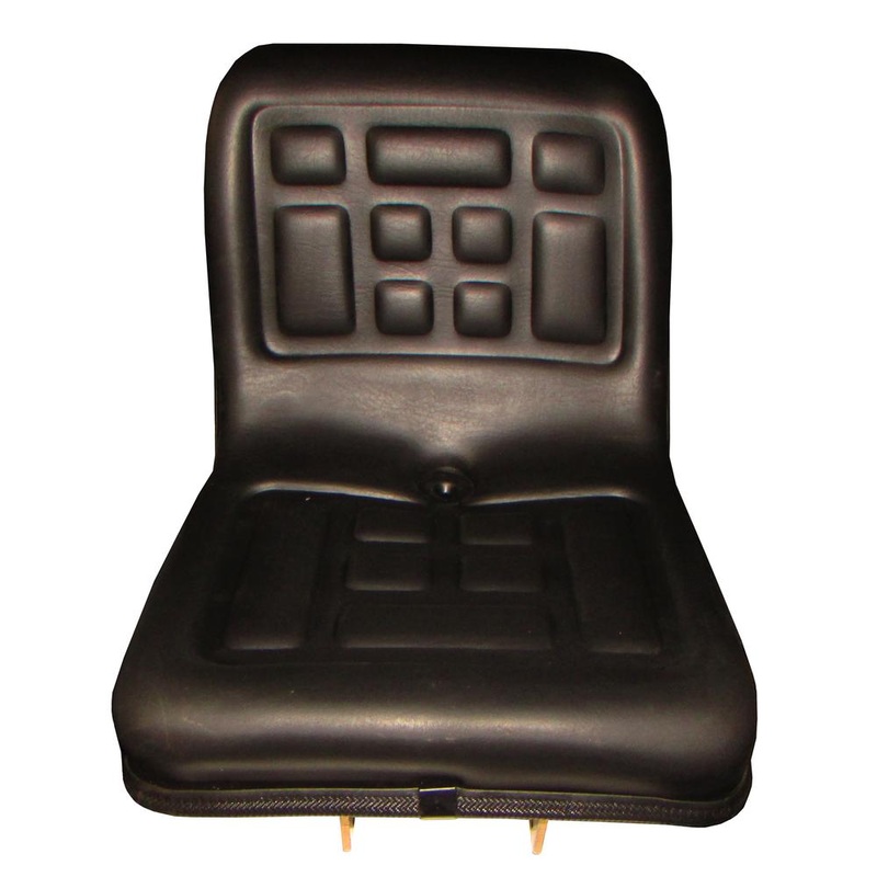 Seat Compact Tractor Polyurethane with Flip Brackets Black fits Yanmar Fits Ford