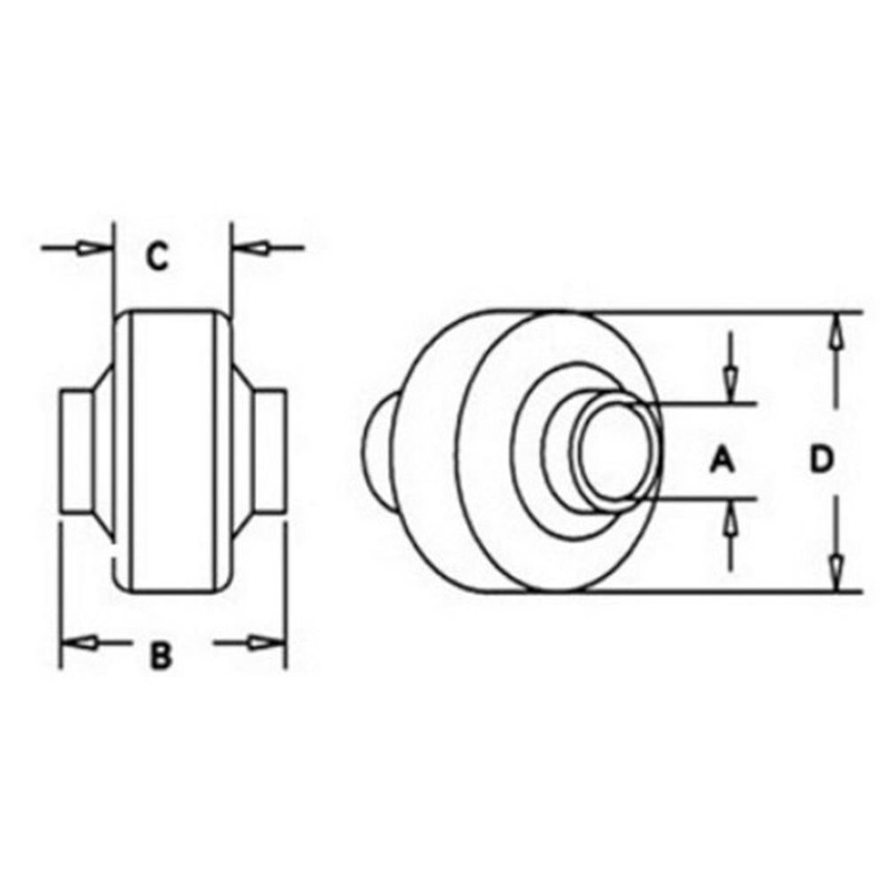 Lift Arm Weld-on Ball (Fits CAT. III) Fits Massey Ferguson Models BS15