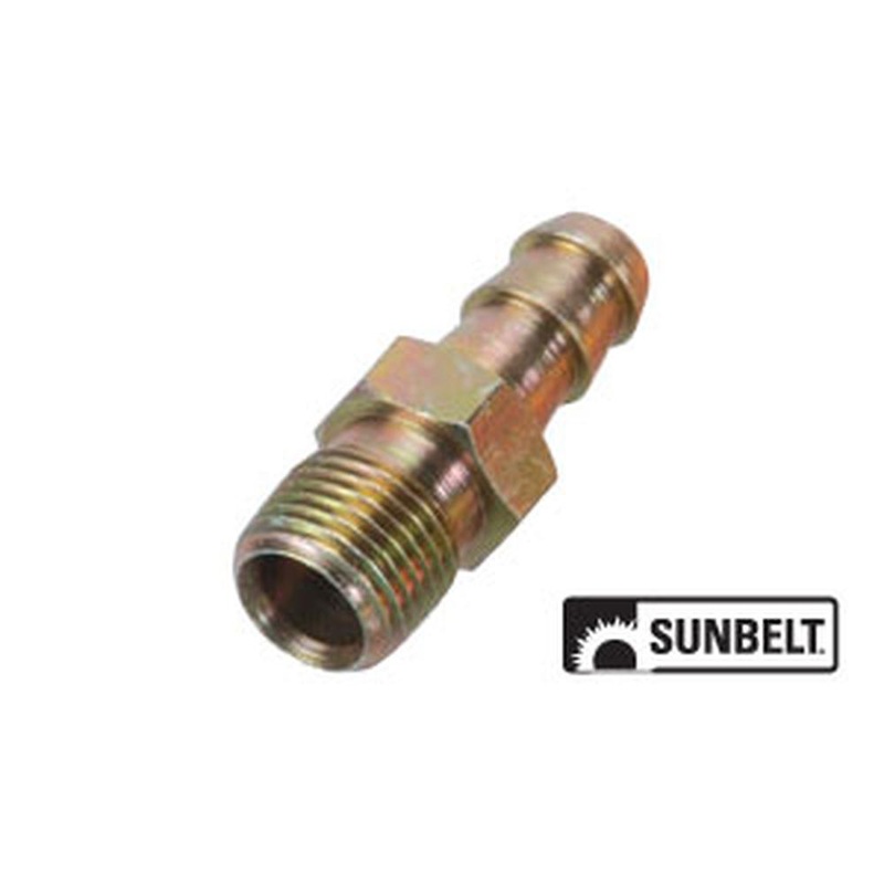 B1SB1345 Fuel Line Fitting, Straight, 1/8" pt. - 1/4" Nipple