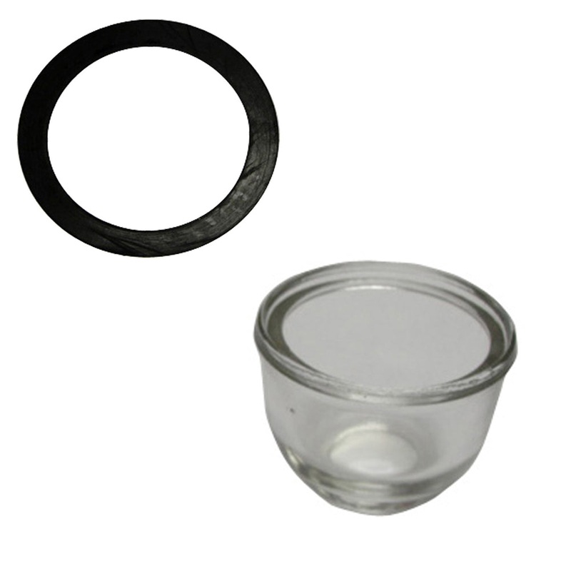 Fuel Sediment Glass Bowl & Rubber Gasket NAA9160A 9N9162 Fits Ford 2N 8N 9N NAA