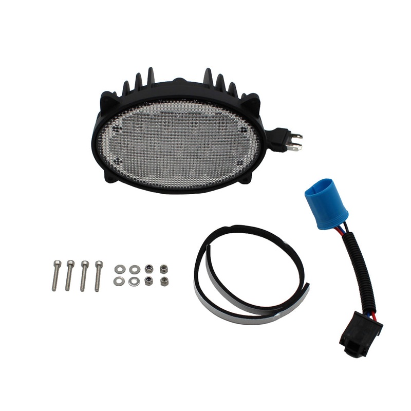 12V LED Oval Headlight Fits John Deere 4930 Flood Off-Road Light