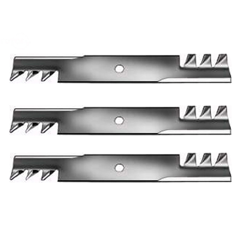 3 Pack HD Mulching Toothed Blades 48" Fits Toro 117-7277-03 107-3192-03 ZX4800