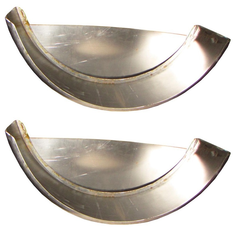 (2) Cold Rolled Steel Trailer Fender Single Axle 9 x 32 x 15 in For Single Axle
