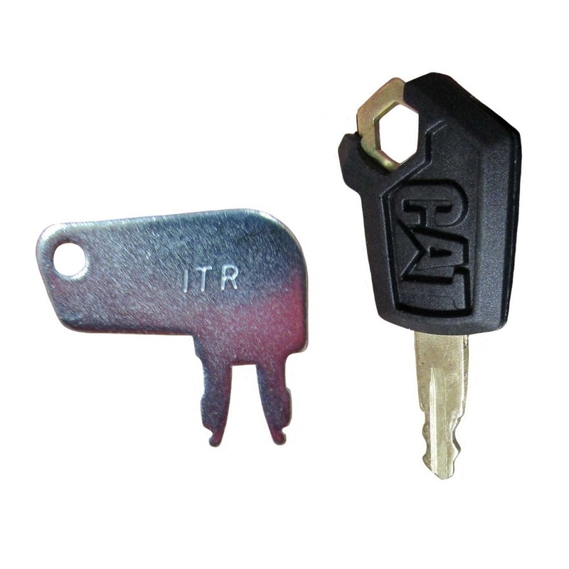 2 pc Key Set Ignition and Master Disconnect Keys Fits Caterpillar Fits CAT Equip