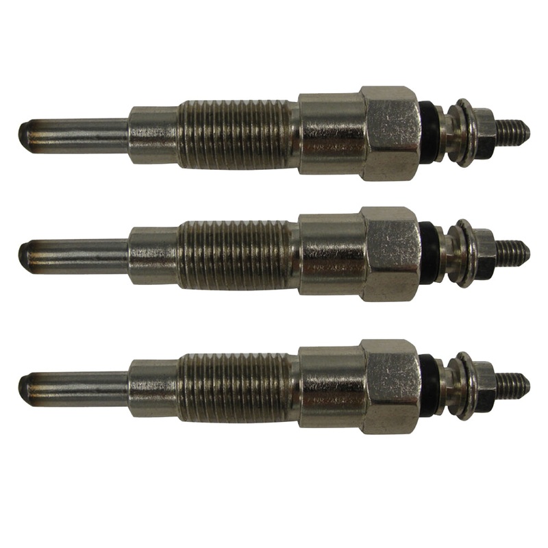 3 Glow Plugs Set Fits Kubota 15261-65513 B5001 B5100 B6100 B7100 RC-15FD RC-20